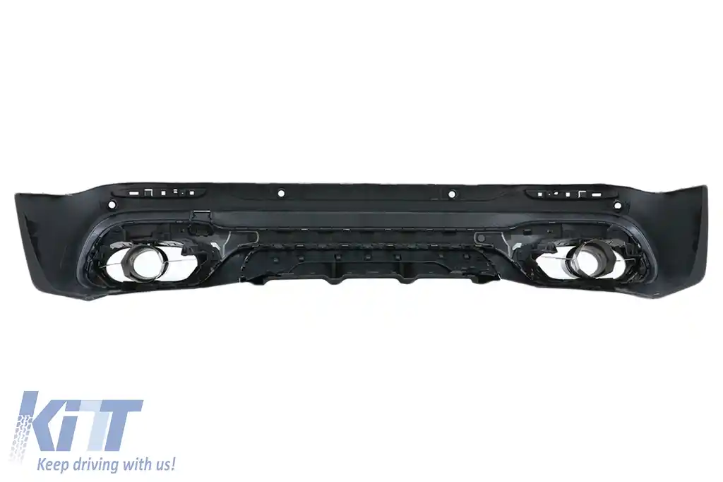 Difuzor Bara Spate cu Ornamente Evacuare compatibil cu Mercedes GLB X247 SUV (2020-up) Night Package-image-6094794