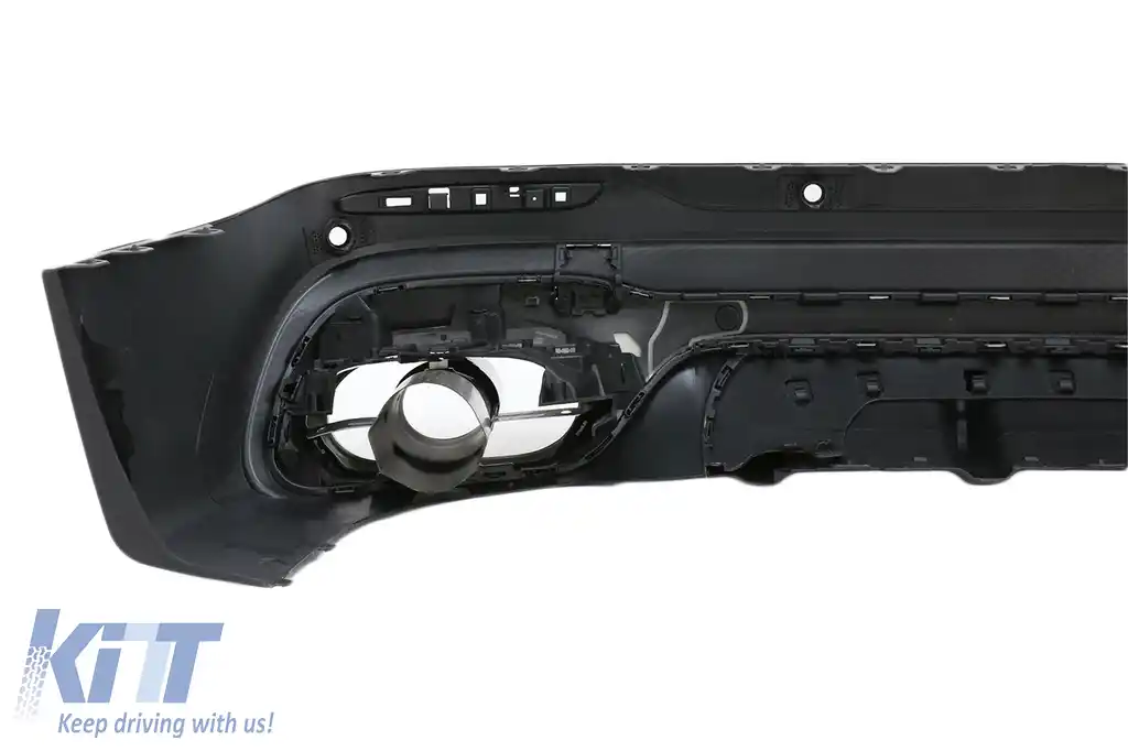 Difuzor Bara Spate cu Ornamente Evacuare compatibil cu Mercedes GLB X247 SUV (2020-up) Night Package-image-6094795