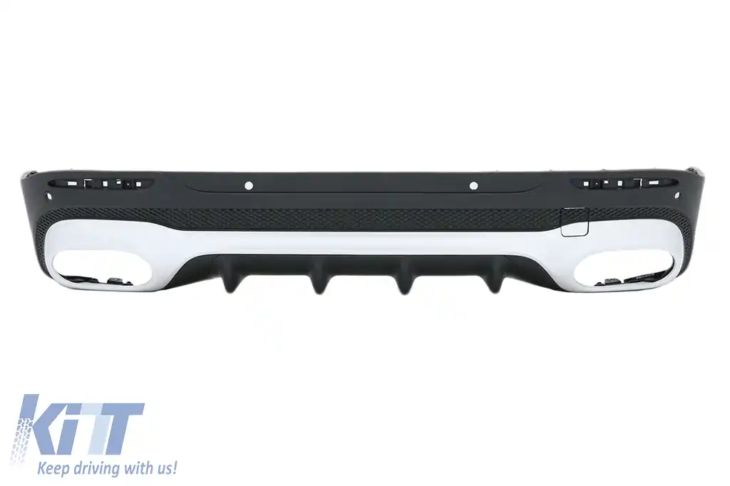 Difuzor Bara Spate cu Ornamente Evacuare compatibil cu Mercedes GLB X247 SUV (2020-up)-image-6094797