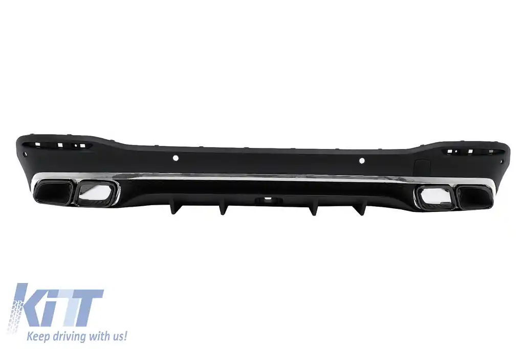 Difuzor Bara Spate cu Ornamente Evacuare compatibil cu Mercedes GLE W167 SUV (2019-Up) GLE 63 Design