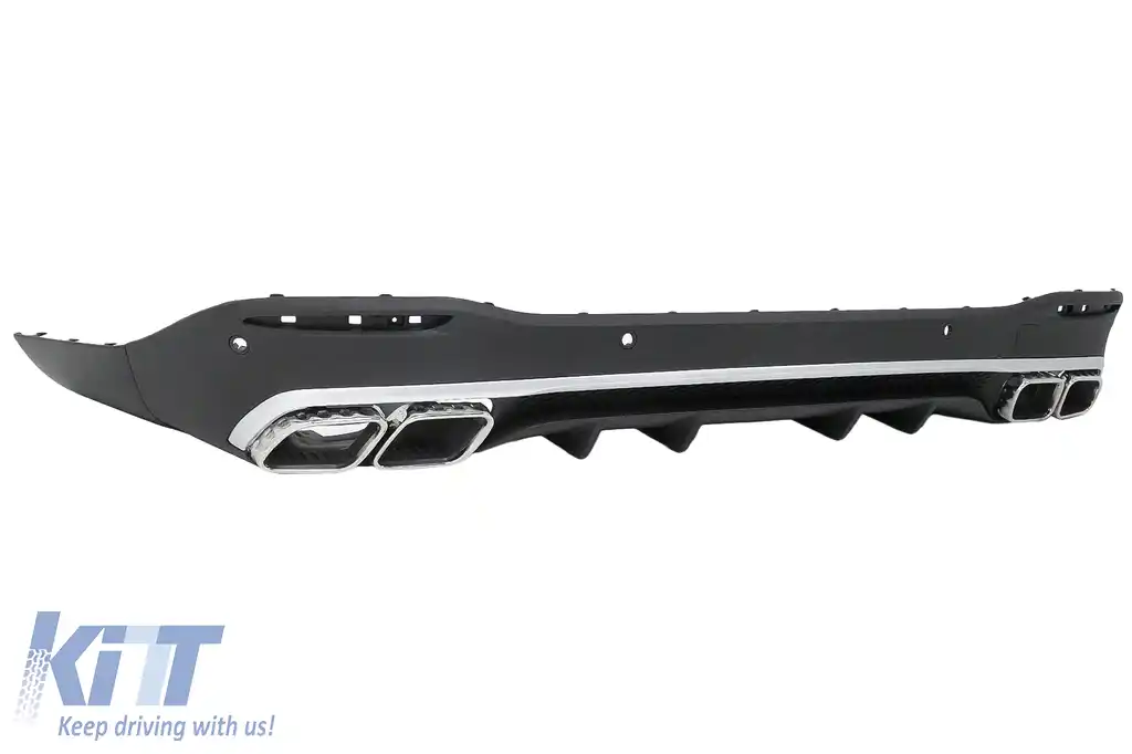 Difuzor Bara Spate cu Ornamente Evacuare compatibil cu Mercedes GLS Class X167 (2019-up) GLS63 Design-image-6112902