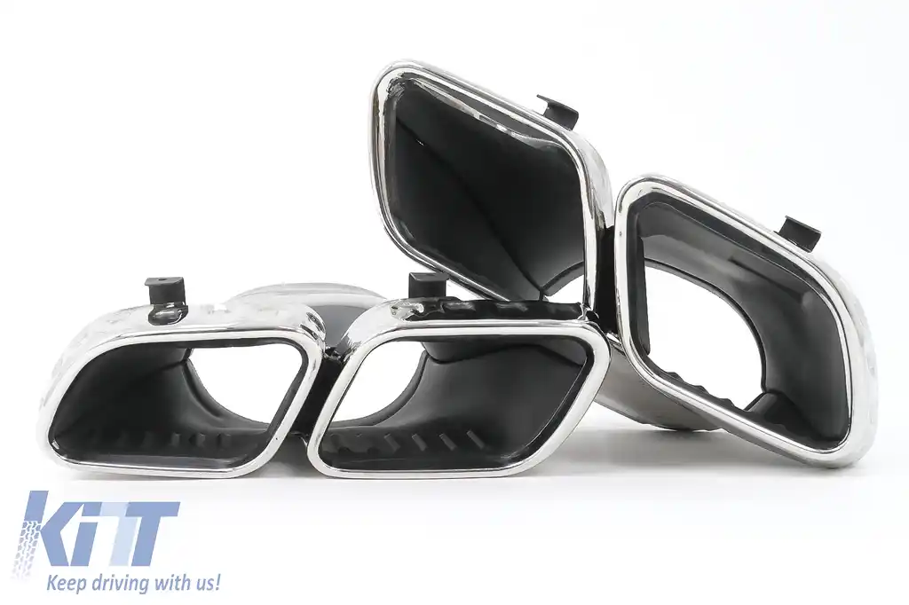 Difuzor Bara Spate cu Ornamente Evacuare compatibil cu Mercedes GLS Class X167 (2019-up) GLS63 Design-image-6112907