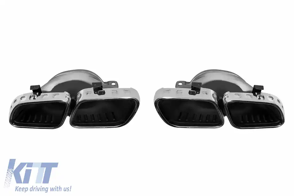 Difuzor Bara Spate cu Ornamente Evacuare compatibil cu Mercedes GLE C167 Coupe Sport Line (2019-Up) GLE63 Design-image-6128157