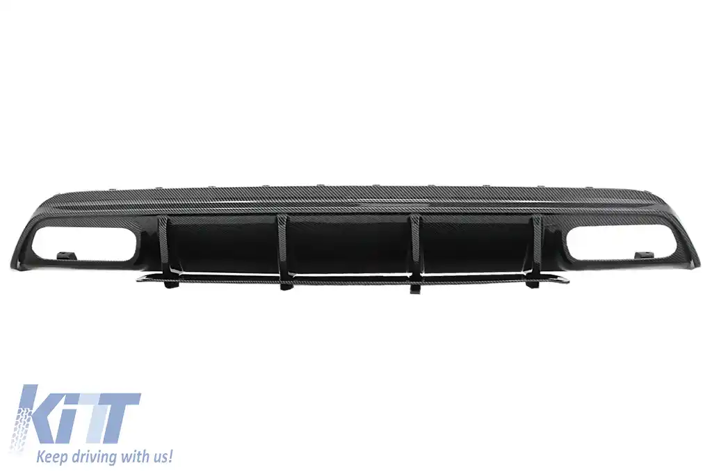 Difuzor Bara Spate cu Ornamente Evacuare compatibil cu Mercedes A-Class W176 (2013-2018) A45 Facelift Design-image-6236921