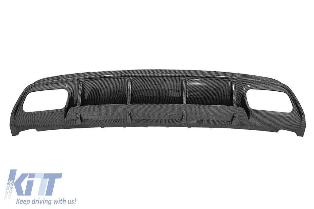 Difuzor Bara Spate cu Ornamente Evacuare compatibil cu Mercedes A-Class W176 (2013-2018) A45 Facelift Design-image-6236922