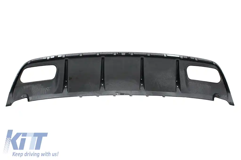 Difuzor Bara Spate cu Ornamente Evacuare compatibil cu Mercedes A-Class W176 (2013-2018) A45 Facelift Design-image-6236926