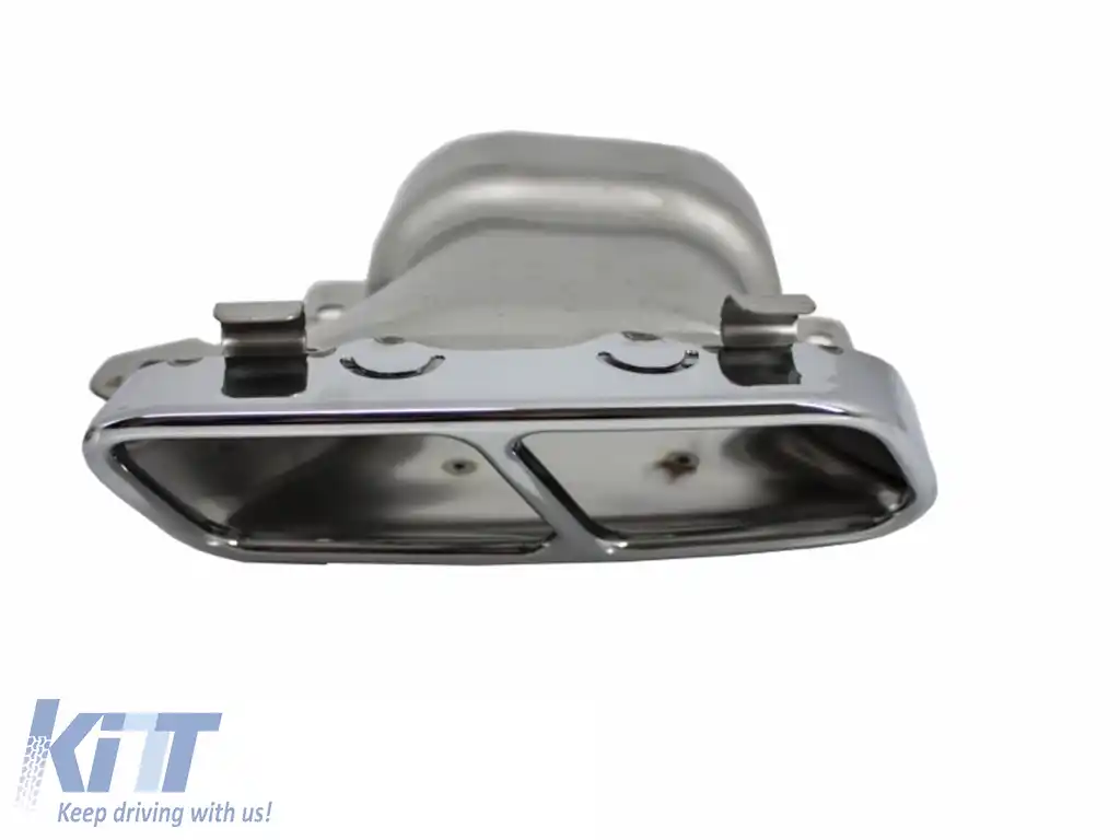 Difuzor Bara Spate cu Ornamente Evacuare compatibil cu Mercedes A-Class W176 (2013-2018) A45 Facelift Design-image-6236966