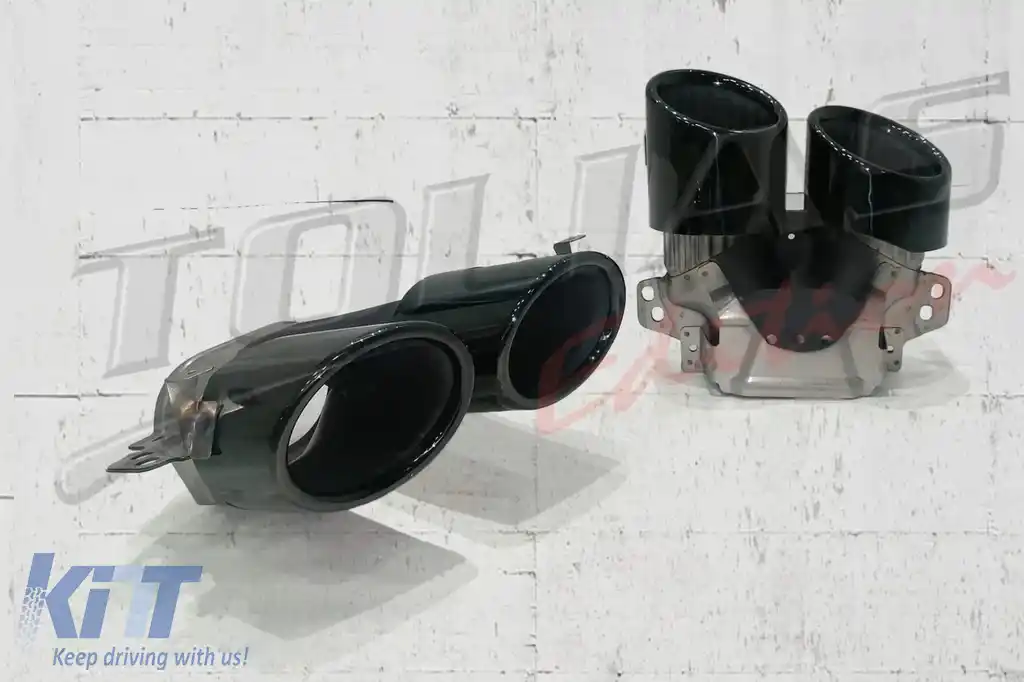 Difuzor Bara Spate cu Ornamente Evacuare compatibil cu Mercedes CLA X118 Shooting Brake C118 Coupe Sport Line (2019-06.2025) CLA45S Design-image-6325979