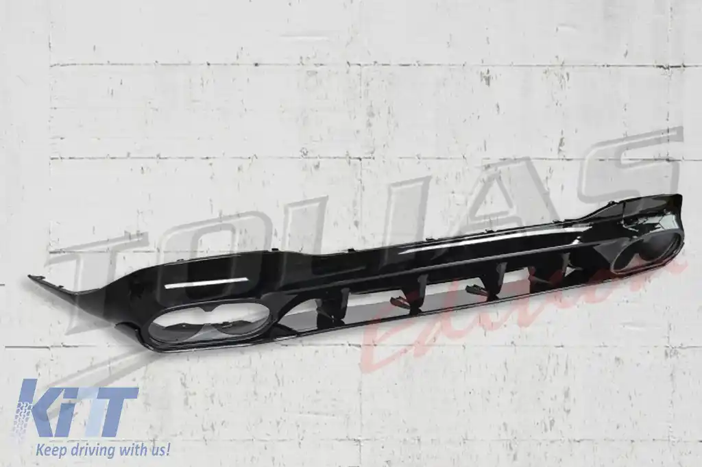 Difuzor Bara Spate cu Ornamente Evacuare compatibil cu Mercedes CLA X118 Shooting Brake C118 Coupe Sport Line (2019-06.2025) CLA45S Design-image-6325981