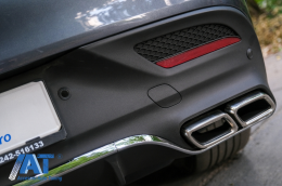 Difuzor Bara Spate cu Ornamente Evacuari Crom compatibil cu Mercedes GLE Coupe C292 Sport Line (2015-2019) GLE63 Design-image-6076883