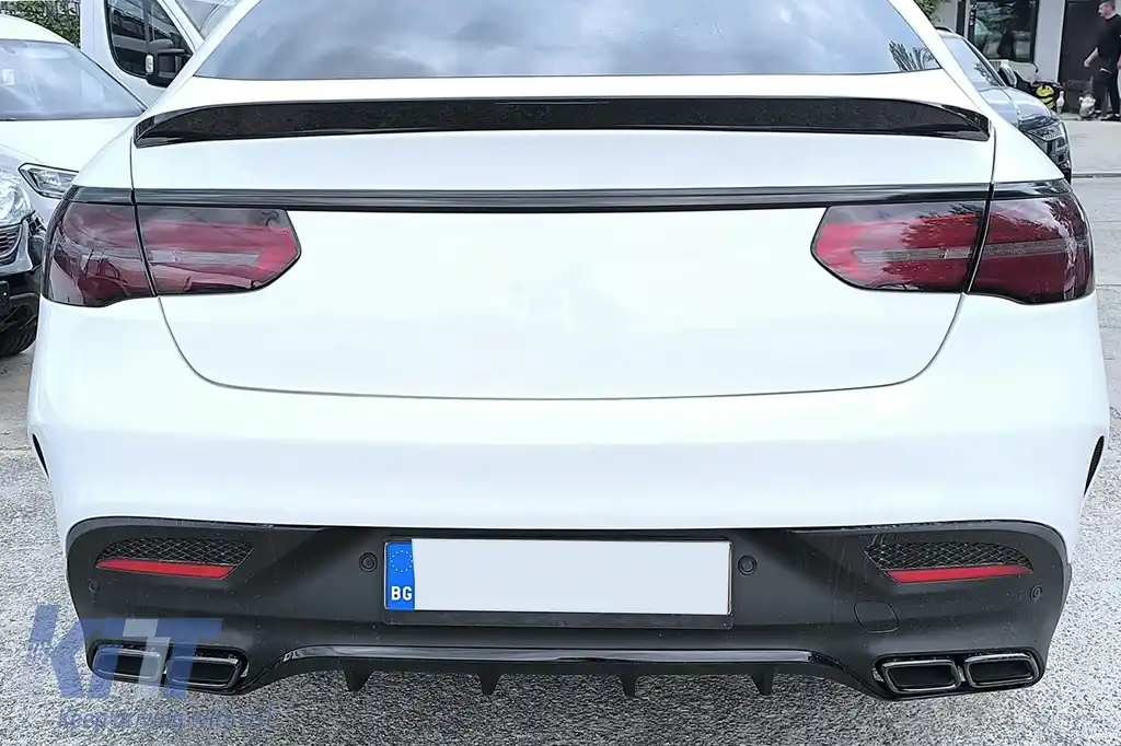Difuzor Bara Spate cu Ornamente Evacuari Crom compatibil cu Mercedes GLE Coupe C292 Sport Line (2015-2019) GLE63 Design-image-6113054