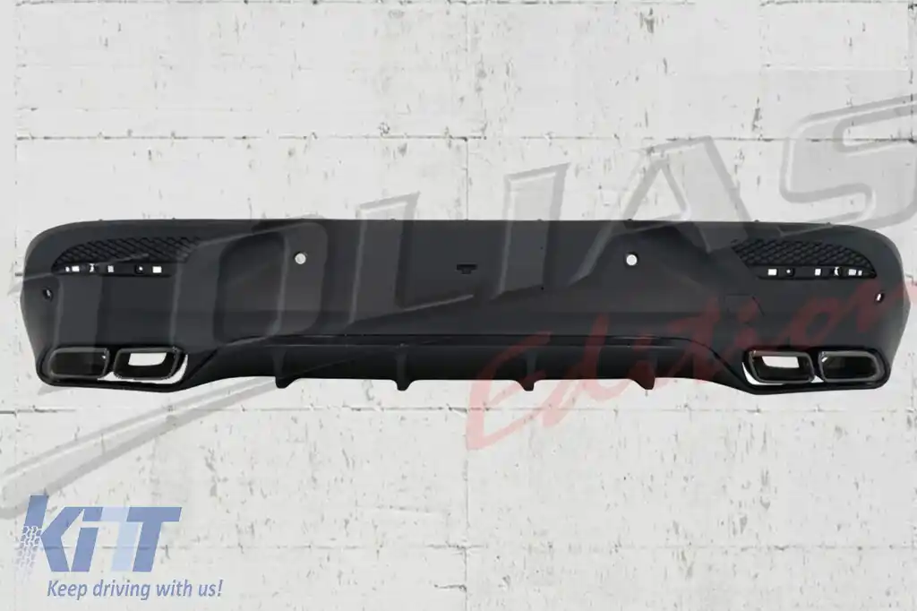 Difuzor Bara Spate cu Ornamente Evacuari Crom compatibil cu Mercedes GLE Coupe C292 Sport Line (2015-2019) GLE63 Design