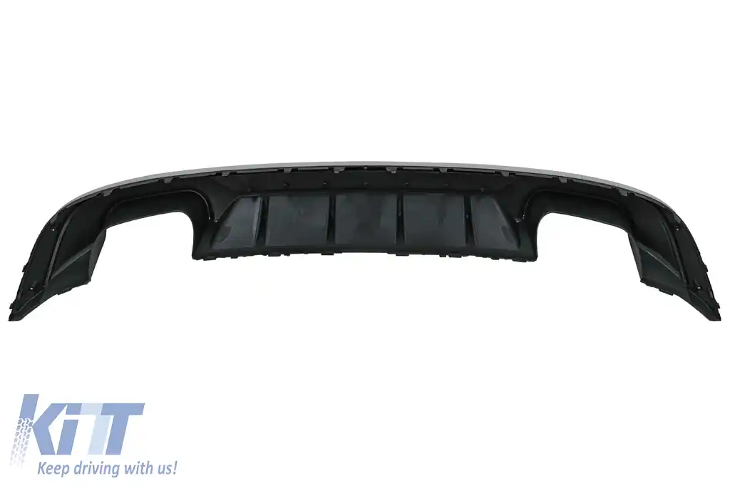 Difuzor Bara Spate cu Ornamente toba compatibil cu Audi A3 8V Facelift Hatchback Sportback (2016-2019) S3 Design pentru Bara Standard-image-6094124