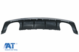 Difuzor Bara Spate cu Ornamente toba compatibil cu Audi A3 8V Sedan (2012-2015) S3 Design pentru Bara spate standard-image-6080831