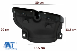 Difuzor Bara Spate cu Ornamente Tobe compatibil cu Mercedes E-Class W213 S213 Standard (2016-2019) E63 Design Negru-image-6046961