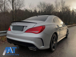 Difuzor Bara Spate cu Ornamente Tobe Crom compatibil cu Mercedes CLA W117 X117 (2013-2018) Sport Pack-image-6079781