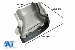 Difuzor Bara Spate cu Ornamente Tobe si Stickere Laterale Gri Inchis compatibil cu MERCEDES CLA W117 (2013-20016)-image-6079764