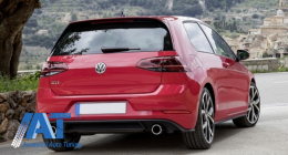 Difuzor Bara Spate cu Sistem de evacuare compatibil cu VW Golf 7.5 VII Facelift (2017+) GTI Look-image-6056111
