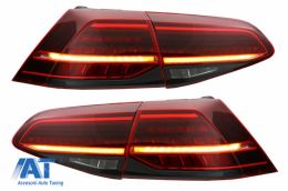 Difuzor Bara Spate cu Stopuri Full LED compatibil cu VW Golf 7.5 Facelift (2017-2019) R Look-image-6075761