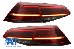Difuzor Bara Spate cu Stopuri LED compatibil cu VW Golf 7.5 VII Facelift (2017+) GTI Look-image-6046278
