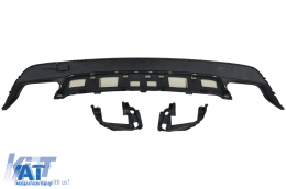 Difuzor Bara Spate cu Tobe si Stickere Laterale Gri Inchis compatibil cu Mercedes CLA W117 (2013-2016)-image-6089414