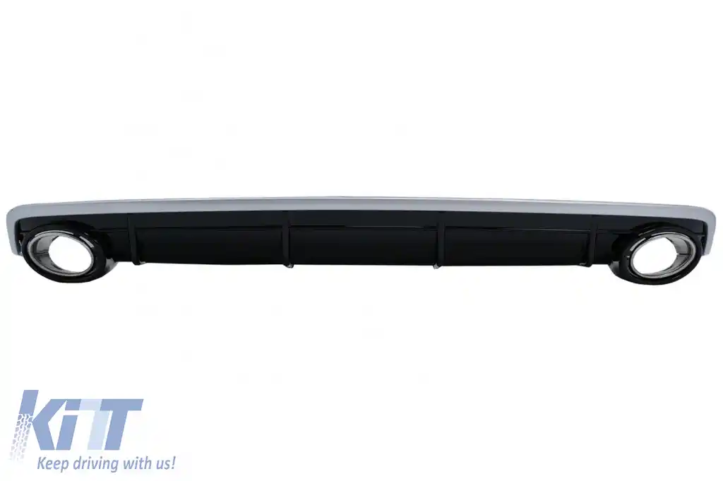 Difuzor Bara Spate Evacuare Dubla compatibil cu Audi Q7 4M (2015-2019)  Bara Standard