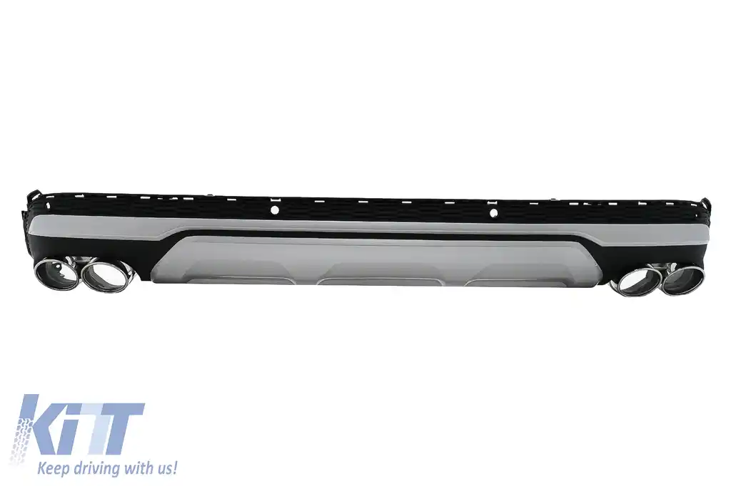 Difuzor Bara Spate Evacuare Dubla compatibil cu Audi Q7 SUV 4M Facelift (2020-2025)