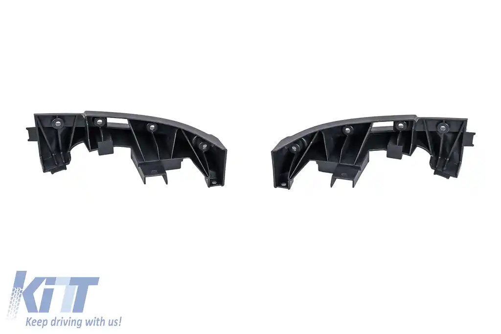 Difuzor Bara Spate Evacuare Dubla compatibil cu Audi Q8 S-Line (2018-2023) Evacuari Negre-image-6128777