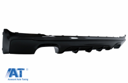 Difuzor Bara Spate Evacuare Dubla Negru Lucios compatibil cu BMW Seria 2 F22/F23 (2013-up) M Performance Design-image-6076960