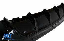 Difuzor Bara Spate Evacuare Dubla Negru Lucios compatibil cu BMW Seria 2 F22/F23 (2013-up) M Performance Design-image-6076964