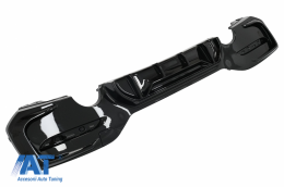 Difuzor Bara Spate Evacuare Dubla Negru Lucios compatibil cu BMW Seria 1 F20 F21 LCI (2015-2019) Competition Design-image-6087200