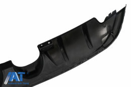 Difuzor Bara Spate Negru Lucios cu Eleron Luneta compatibil cu VW Golf 6 VI Hatchback (2008-2012) R20 Look doar pentru bara standard-image-6085373