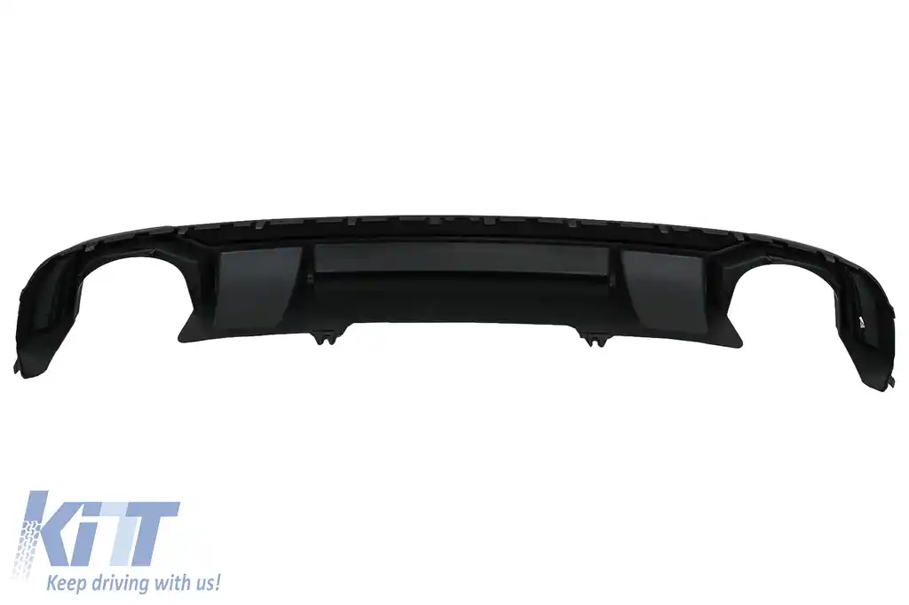 Difuzor Bara Spate Ornamente evacuare compatibil cu Audi A4 B9 8W Sedan Avant (2016-2018) pentru Bara S Line-image-6097221