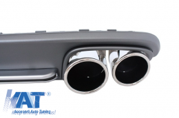 Difuzor Bara Spate si Ornamente Evacuare compatibil cu AUDI A4 B8 Facelift (2012-up) S4 Design-image-56300