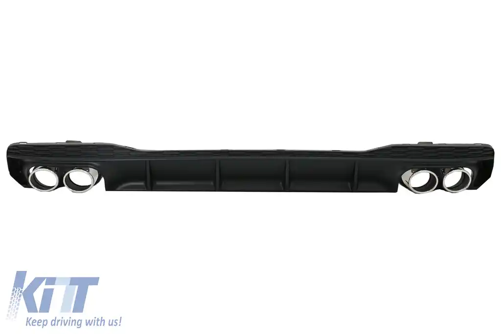 Difuzor Bara Spate si Ornamente Evacuare compatibil cu Audi A7 4K8 S-line (2018-Up) S7 RS7 Design