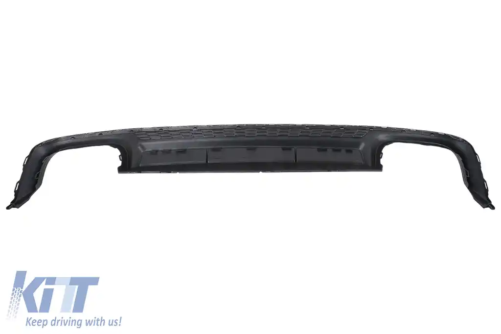 Difuzor Bara Spate si Ornamente Evacuare compatibil cu Audi A6 C8 4K Avant Sedan (2018-2022) S6 Design-image-6126559