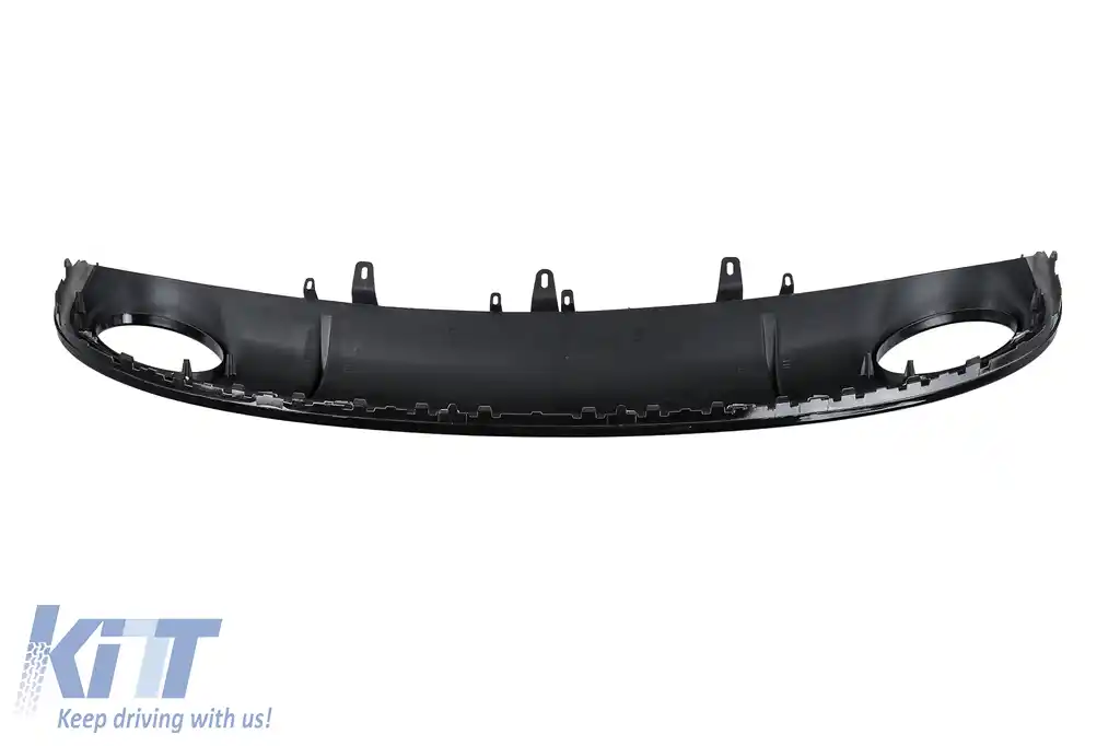 Difuzor Bara Spate si Ornamente Evacuare compatibil cu Audi A7 4G (2010-2014) RS7 Design Negru-image-6276066