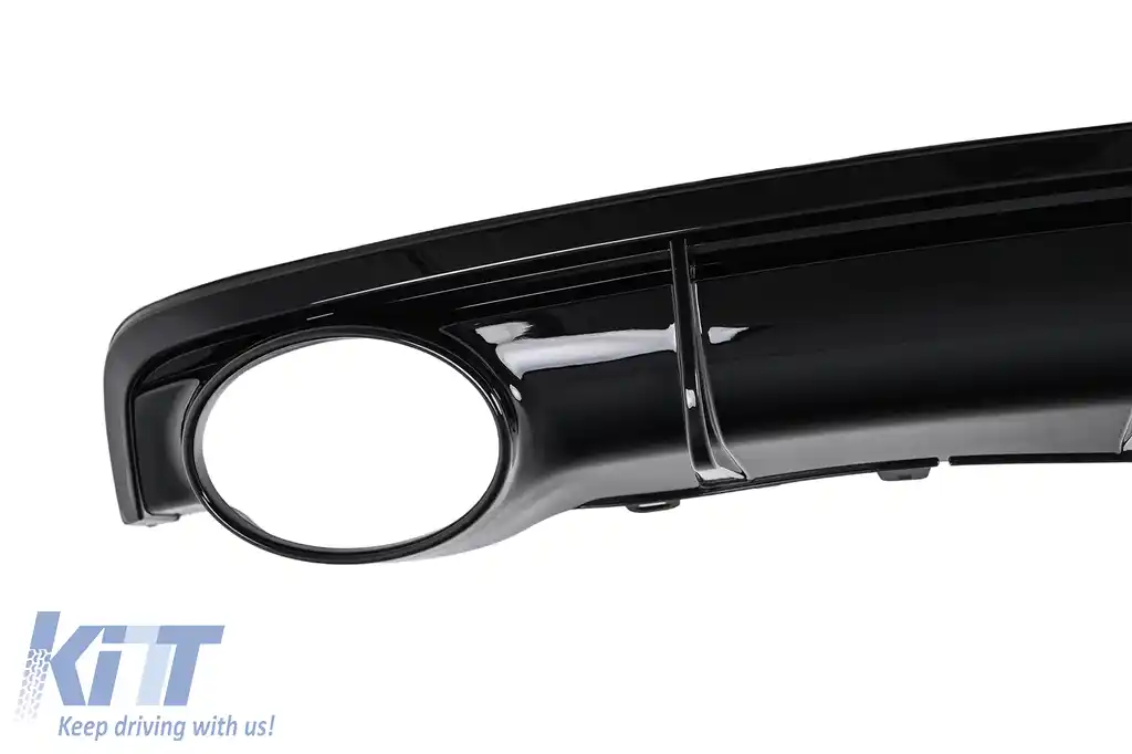 Difuzor Bara Spate si Ornamente Evacuare compatibil cu Audi A7 4G Facelift (2015+) RS7 Design doar pentru S7 S-line-image-6276076