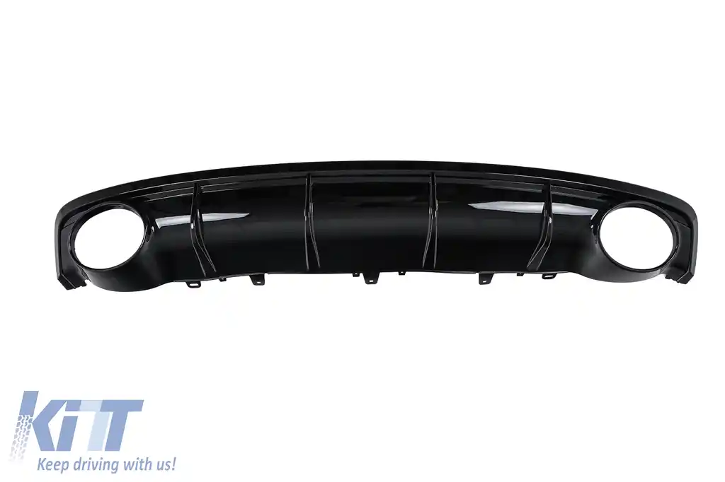 Difuzor Bara Spate si Ornamente Evacuare compatibil cu Audi A7 4G Facelift (2015+) RS7 Design doar pentru S7 S-line-image-6276077