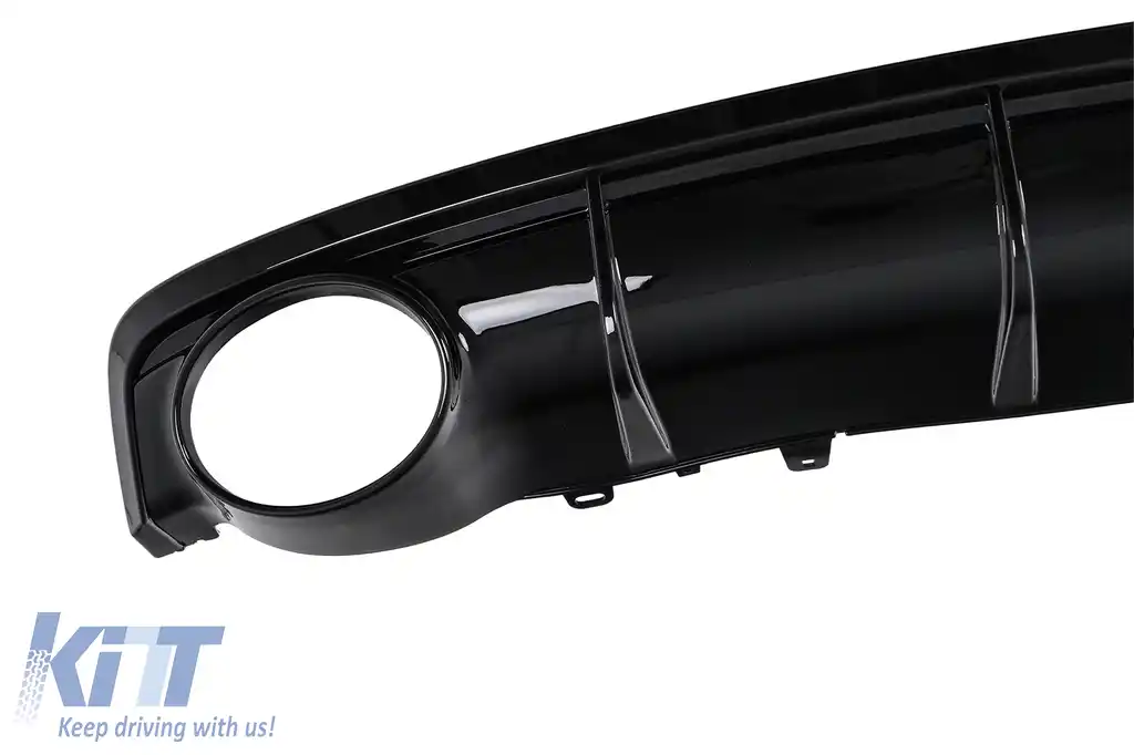 Difuzor Bara Spate si Ornamente Evacuare compatibil cu Audi A7 4G Facelift (2015+) RS7 Design doar pentru S7 S-line-image-6276078