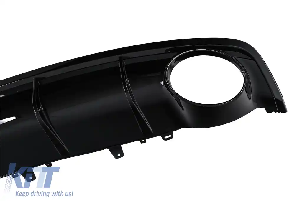 Difuzor Bara Spate si Ornamente Evacuare compatibil cu Audi A7 4G Facelift (2015+) RS7 Design doar pentru S7 S-line-image-6276079