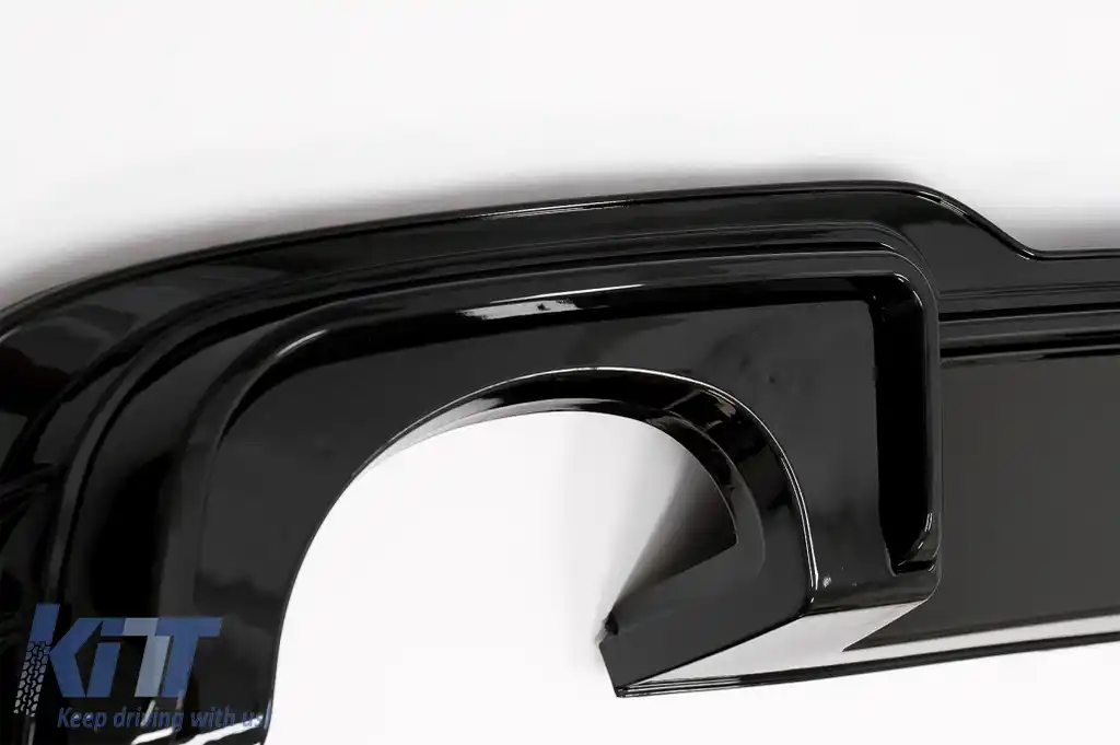 Difuzor Bara Spate si Prelungire Bara Fata Lip compatibil cu Audi A3 8V Hatchback Sportback Facelift (2017-2019) RS3 Design doar pentru bara S-Line-image-6085007