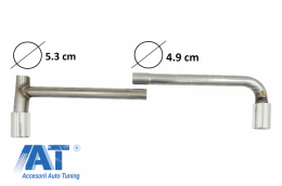 Difuzor Bara Spate si Sistem Evacuare compatibil cu BMW X1 SUV F48 (06.2015-up) M Sport Look-image-6063849