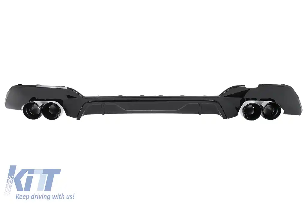 Difuzor Bara Spate si Tobe Ornament compatibil cu BMW 3 Series G20 G28 Sedan G21 Touring (2019-06.2022)-image-6126765