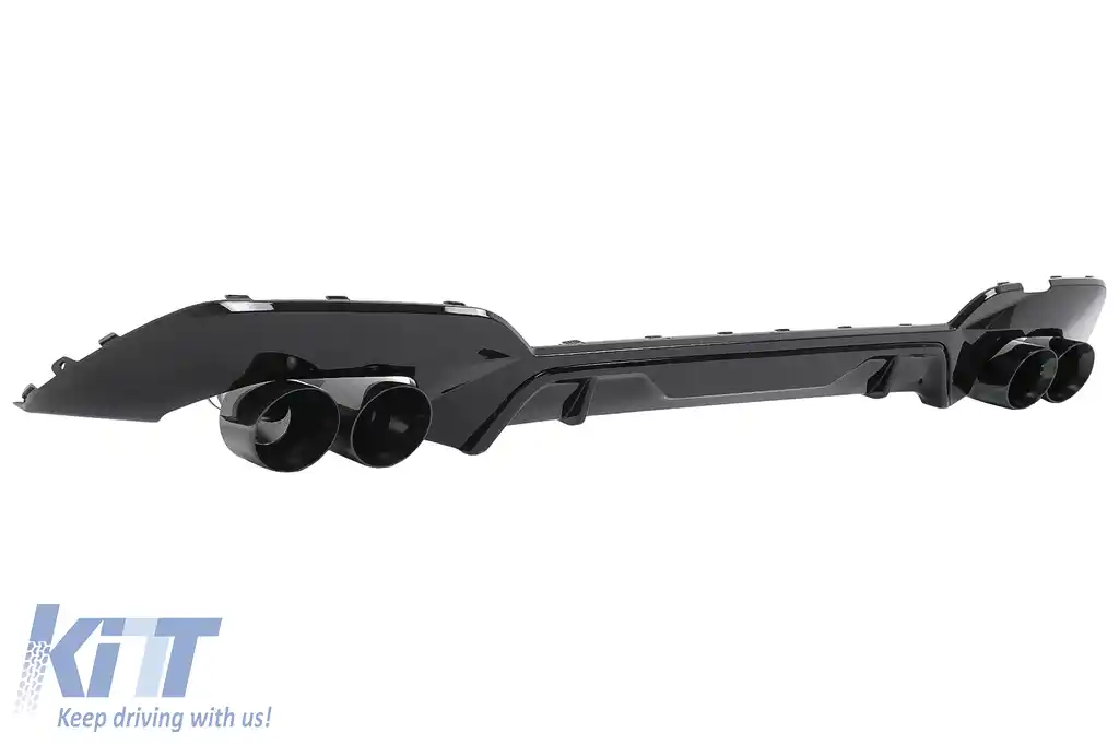 Difuzor Bara Spate si Tobe Ornament compatibil cu BMW 3 Series G20 G28 Sedan G21 Touring (2019-06.2022)-image-6126767