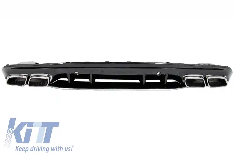 Difuzor compatibil cu Mercedes C-Class W205 S205 (2014-2020) C63S Design pentru bara AMG Sport Line