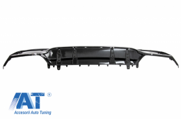 Difuzor compatibil cu MERCEDES C-Class W205 S205 (2014-2020) C63S Design pentru bara AMG Sport Line-image-6055682