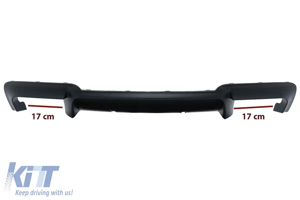 Difuzor de aer cu evacuare dubla compatibil cu BMW Seria 5 F10 F11 (2011-2017) M Design-image-6092229