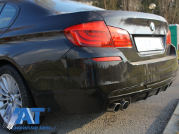 Difuzor de aer cu evacuare dubla stanga compatibil cu BMW Seria 5 F10 F11 (2011-2017) M-Performance Design-image-6023844