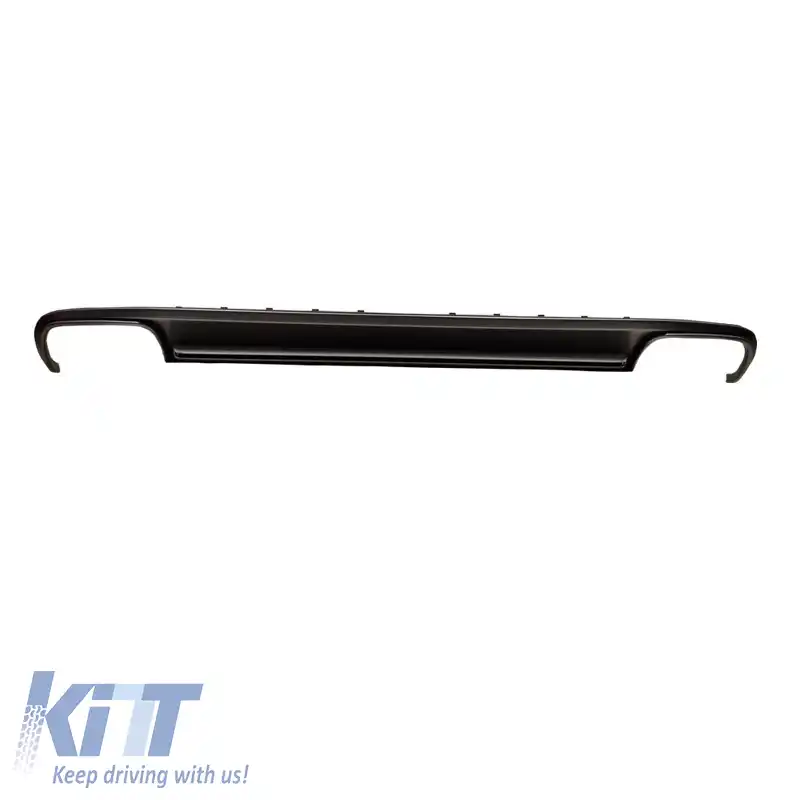 Difuzor de bara spate potrivit pentru Audi A4 B8 12-15 Facelift Sedan/Avant S4 Look din plastic ABS 1buc-image-6298968